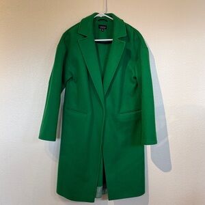 Topshop Vibrant Green Trench Coat